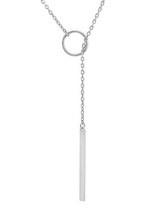 Серебряное колье proba с без камней, вес изделия 2,59 гр (2134466) 450500 размер