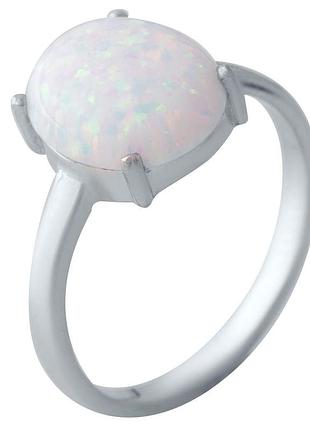Срібне кільце proba з опалом, вага виробу 1,98 г (2018544) 17 розмір