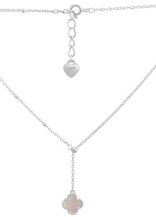 Серебряное колье proba с натуральным перламутром, вес изделия 3,2 гр (60002135) 450500 размер