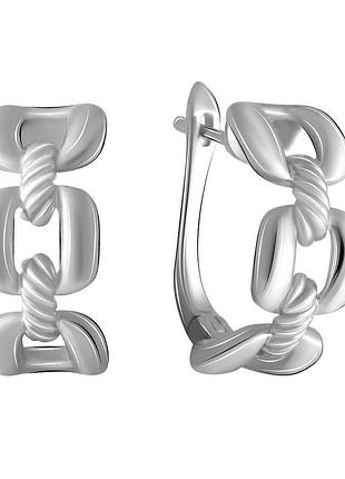 Серебряные серьги proba без камней (2067757)