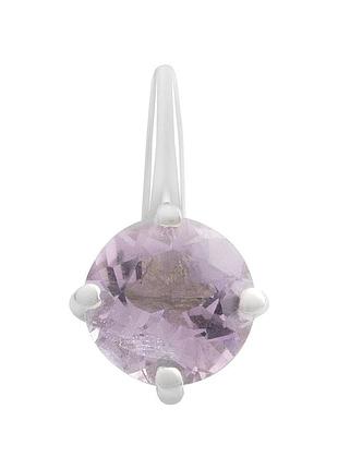 Серебряные серьги proba с натуральным аметистом (2189442)