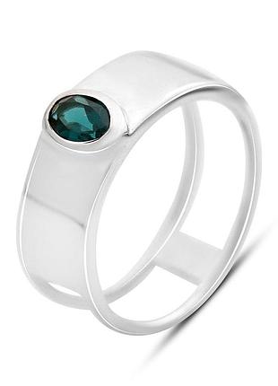 Серебряное кольцо proba с топазом лондон блю 0.32ct, вес изделия 4,03 гр (2167709) 17.5 размер