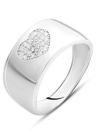 Срібне кільце proba з фіанітами, вага виробу 3,76 г (2142560) 17.5 розмір