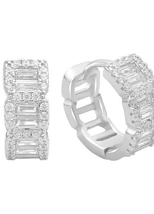 Срібні сережки proba з фіанітами (2187271)