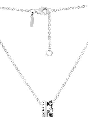 Серебряное колье proba с фианитами, вес изделия 5,36 гр (2160366) 400450 размер