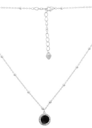 Серебряное колье proba с емаллю, вес изделия 3,81 гр (2190653) 450500 размер