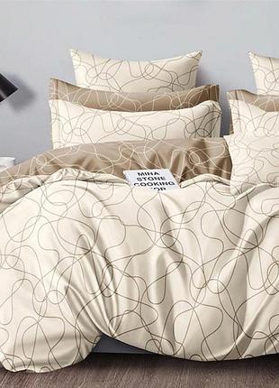 Постельное белье бежевого цвета бязь gold lux полуторный комплект