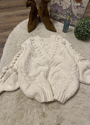 Светр mango контрастного в'язання