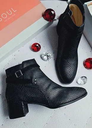 Soul naturalizer оригінал чорні черевики на невисокому підборі, демісезон