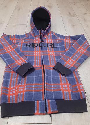 Детская куртка softshell утепленная худи на мембране водоотталкивающая на теплой подкладке rip curl