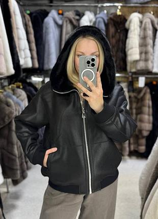 Стильна двостороння еко дублянка