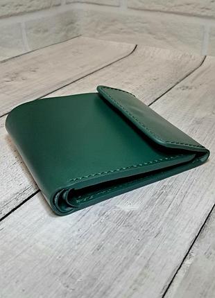 Кожаный кошелек, ручная работа, подарочная упаковка