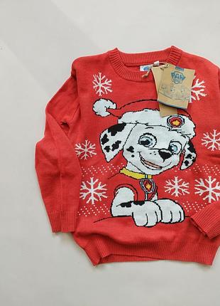 💜 яркий свитер с новогодним принтом от бренда 💞 kiabi