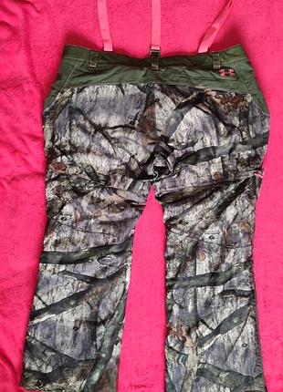 Женские брюки under armour coldgear infrared scent control gunpowder с камуфляжным узором mossy oak treestand.