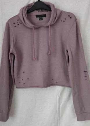 Свитшот укороченный с капюшоном atmosphere раз. 42