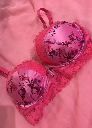 Ліф ліфчик в квіти з мереживом