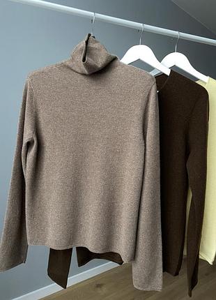 Светр з високою горловиною, вовняний светр, теплий гольф, жіночий светр