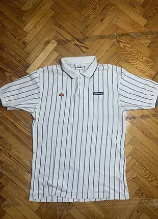 Поло чоловіче смугасте ellesse xl біла