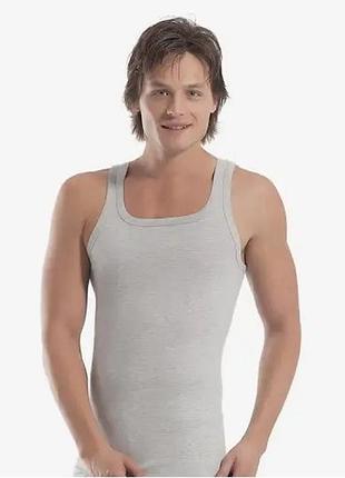 Мужская майка. модель 1025 oztas светло-серый