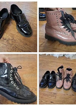 Ботинки zara для девочки 35 размер