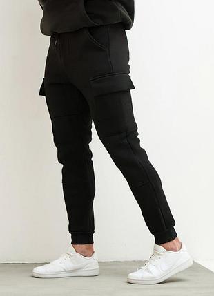 Чоловічі зимові штани-карго, спортивні штани на флісі