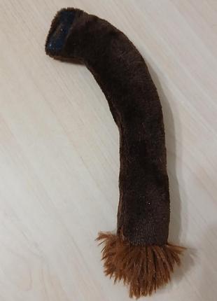 Коричневый меховой хвост к карнавальному костюму лев львенок