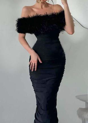 Распродажа платье prettylittlething plt label мидакси присборена