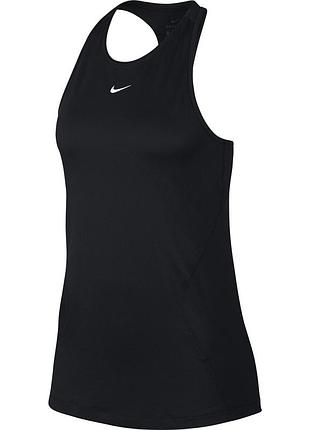 Новая черная женская спортивная майка найк nike dri-fit тренировочная, m, оригинал