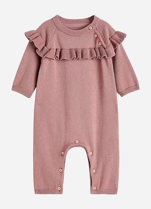 Классный ромпер с рюшей h&m, человечек, ромпер