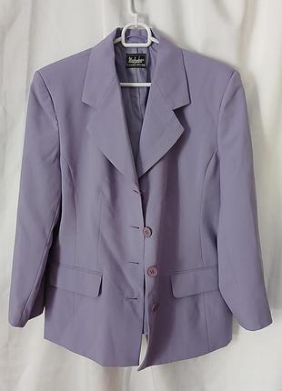 Жакет жіночий бузкового кольору  з коміром. піджак