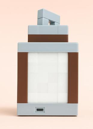 Ночник-фонарь minecraft с usb-c, пиксельный светильник для детской комнаты
