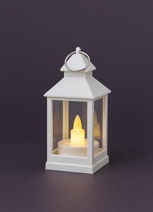 Світильник-ліхтарик маленький декоративний з led свічкою, 9.5 см