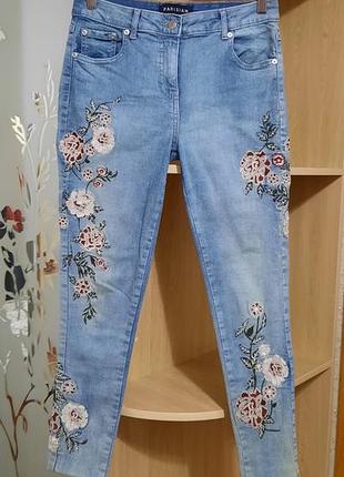 Джинсы parisian с вышивкой р. u9 10 eur 38