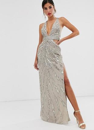 Вечернее платье для с декором