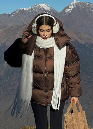 Женский тёплая объемная куртка  плащёвка 3 цвета razg6260-4070yве