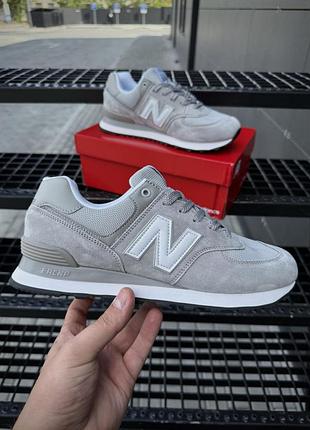 Кроссовки new balance 574 classic (свет серые) артикул: 1123-2 производитель: vietnam • хорошее качество • круто смотрятся на ноге • материал: натуральная по
