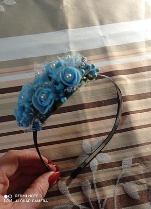 Обруч венчик цветочный
