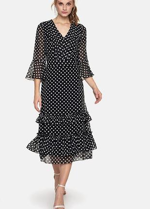 Сукня плаття платье в горох горошок l'af