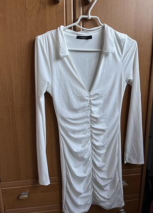 Біле плаття boohoo (xs-s) 4