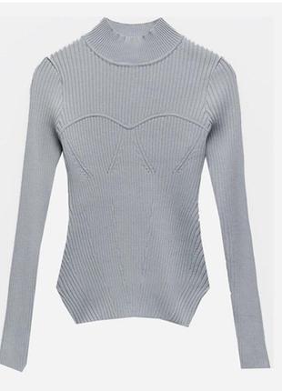 Стильний лонг водолазка zara бюст і асиметричний низ