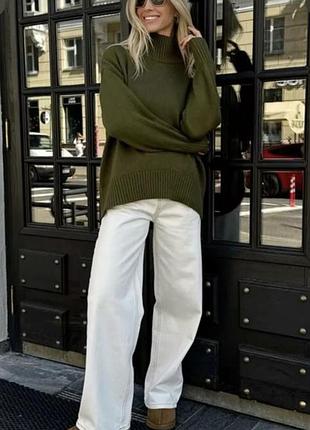 Світер від george🌿 мілітарі подовжений ззаду