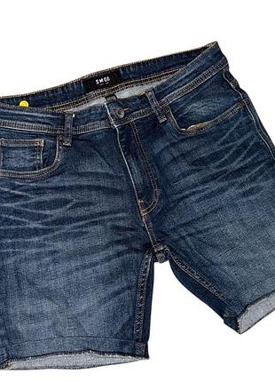 Р. 44–46 / m–l мужские синие джинсовые шорты smog