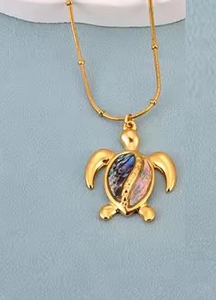 Цепочка с кулоном черепаха нержавеющая сталь stainless steel