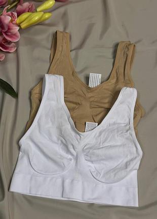 Комплект набор женских бесшовных топов