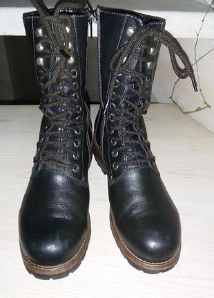 Vagabond (швеция) кожаные высокие ботинки р.38 (24.5 см)