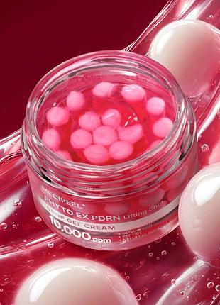 Капсульный крем с пептидами пдрн и микроглазками medipeel+ phyto ex pdrn lifting show drop gel cream