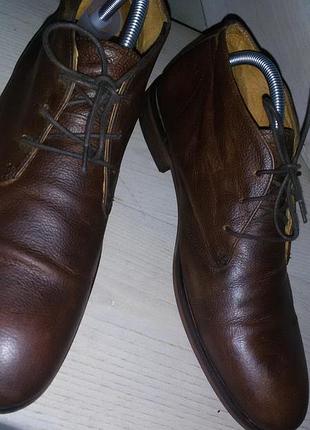 Selected homme(дания) -кожаные демисезонные ботинки р.44 ( 29,5 см)