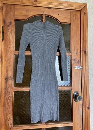 Сукня в‘язана трикотажна в рубчик