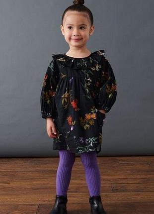 Шикарна стильна якісна сукня в квіточку на дівчинку 3/4р next