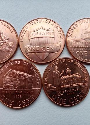 1 цент сша юбилейные